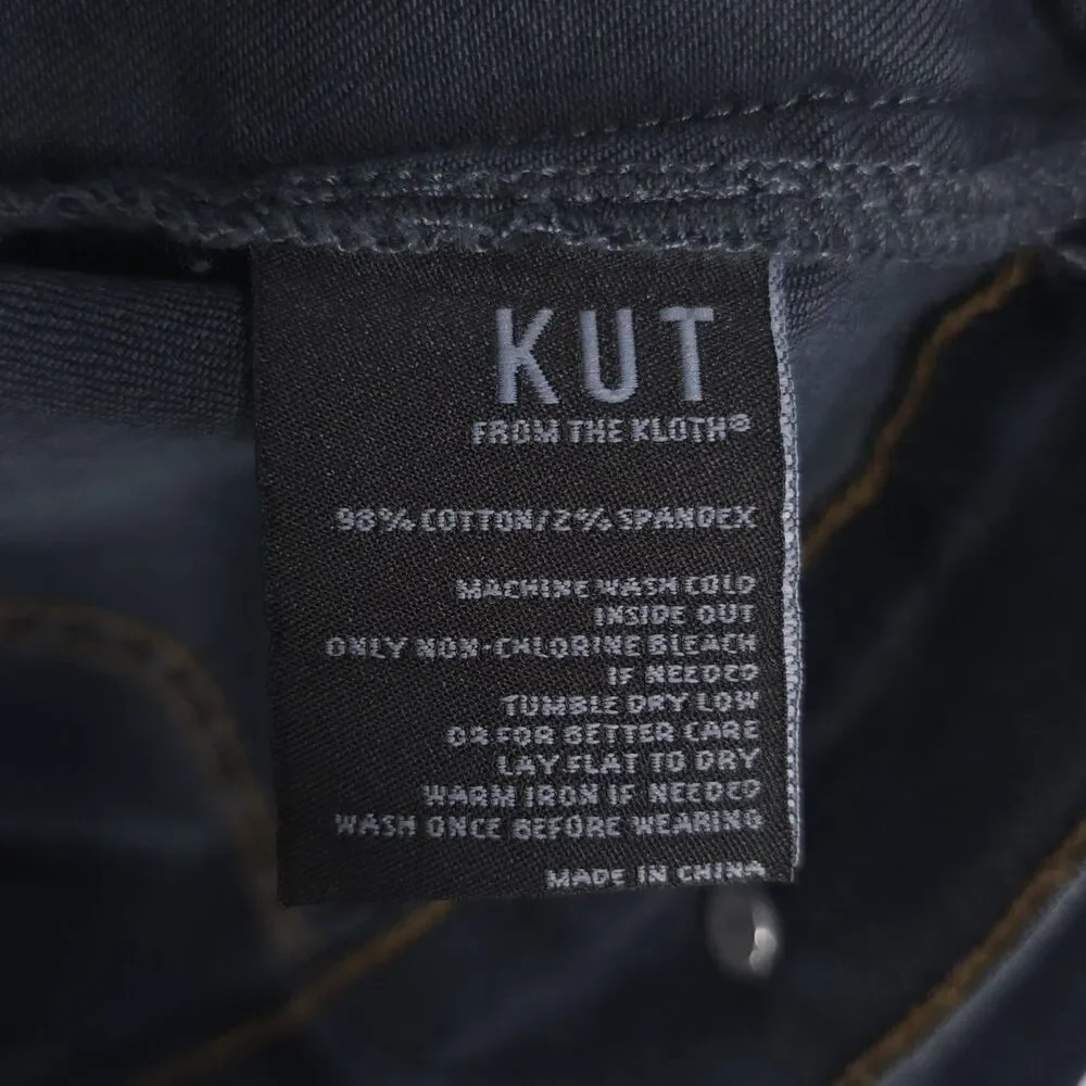 KUT FROM THE KLOTH New Women's Amelia Denim Jacket LARGE Button‎ Front KJ618MF1